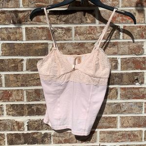 Abercrombie blush lace tank